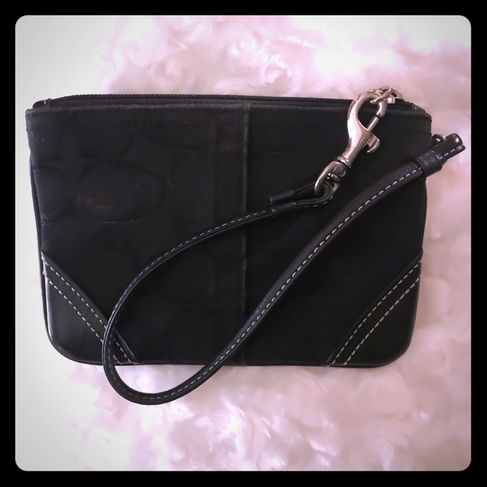 AUTHENTIC Black Coach Wristlet